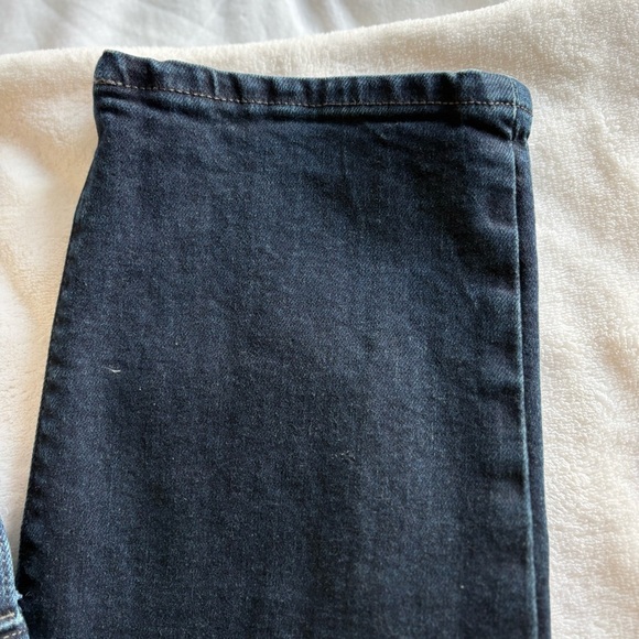 Express Slim Straight Hyper Stretch Dark Blue Denim Jeans 32 x 32 - Picture 12 of 16